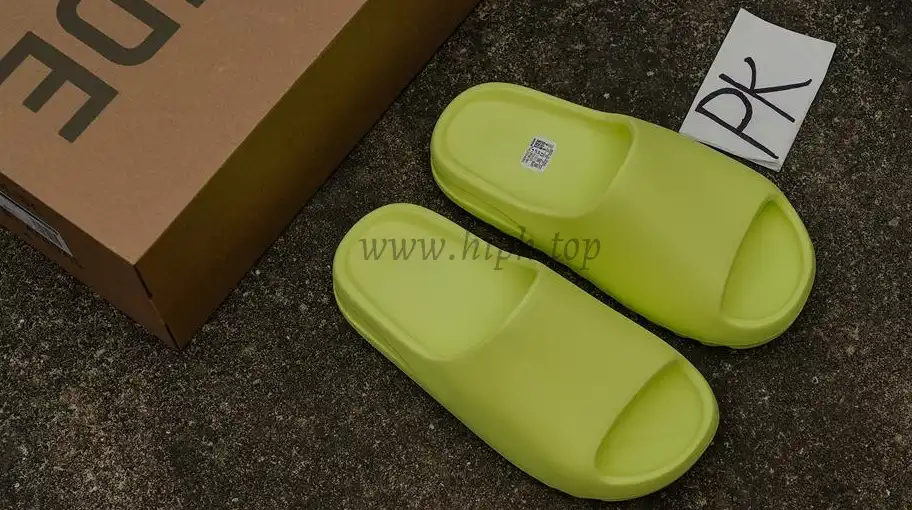 PK GOD adidas Yeezy Slide Glow Green Frosted RETAIL MATERIALS READY TO SHIP