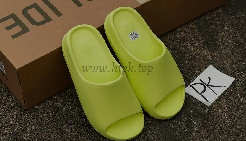 PK GOD adidas Yeezy Slide Glow Green Frosted RETAIL MATERIALS READY TO SHIP