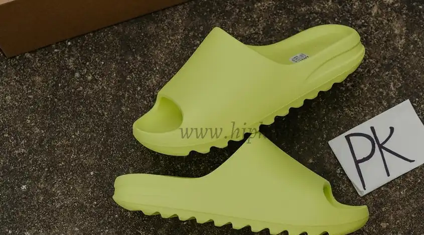 PK GOD adidas Yeezy Slide Glow Green Frosted RETAIL MATERIALS READY TO SHIP