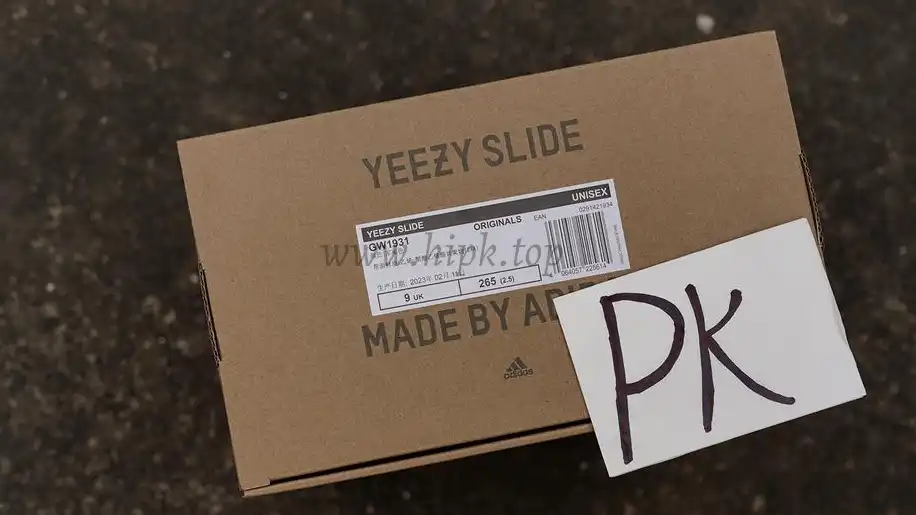 PK GOD adidas Yeezy Slide Ochre RETAIL MATERIALS READY TO SHIP