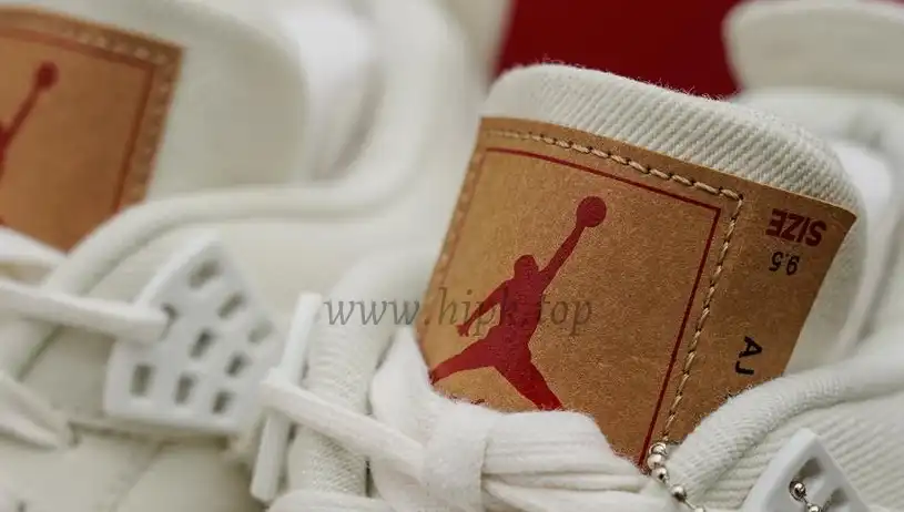 PK God Jordan 4 Retro Levi’s White RETAIL MATERIALS READY TO SHIP