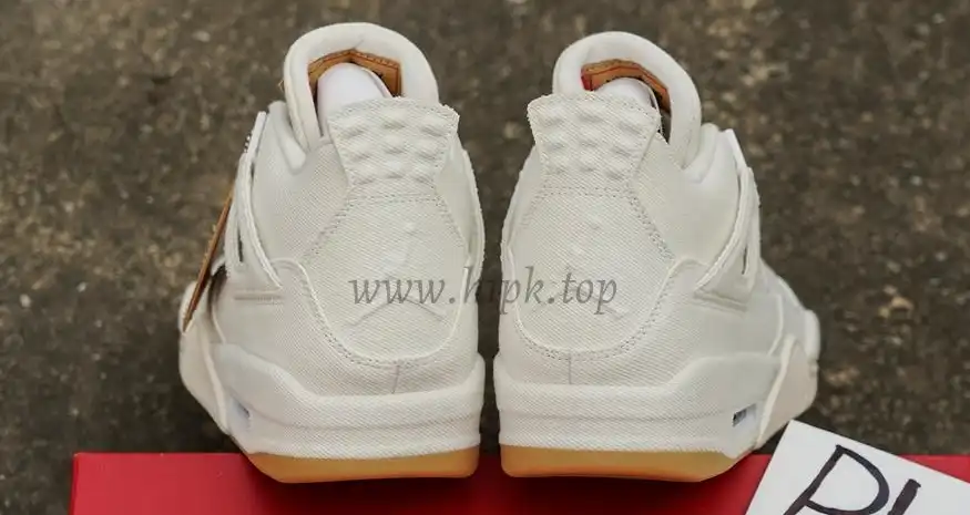 PK God Jordan 4 Retro Levi’s White RETAIL MATERIALS READY TO SHIP