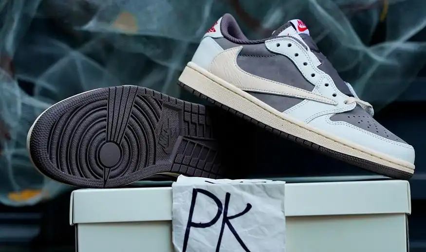 PK 5.0 Jordan 1 Retro Low OG SP Travis Scott Reverse Mocha RETAIL MATERIALS READY TO SHIP