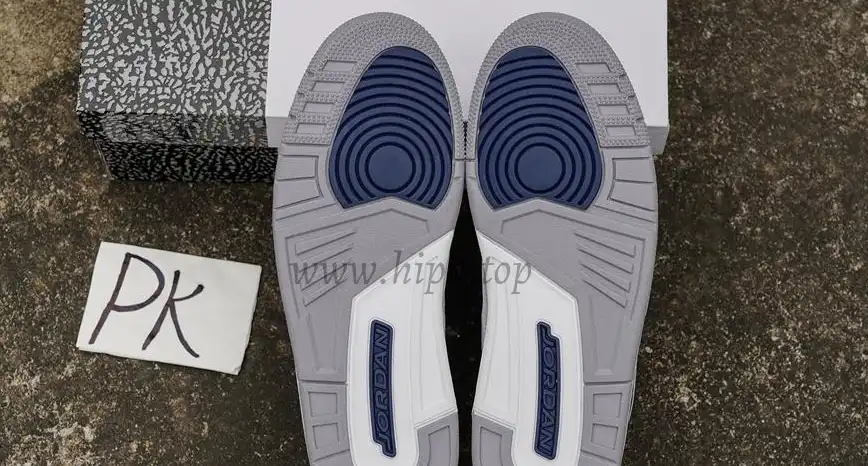 PK GOD Air Jordan 3 Midnight Navy RETAIL MATERIALS READY TO SHIP