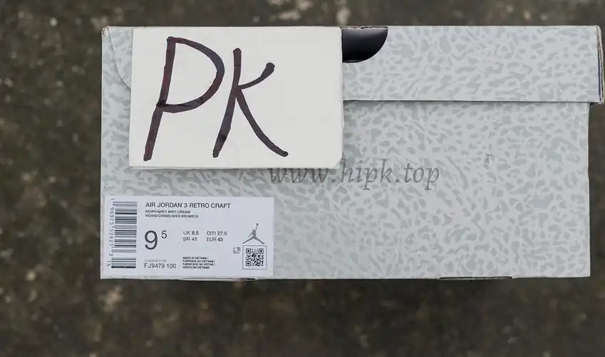 PK GOD Air Jordan 3 Retro SE Craft Ivory RETAIL MATERIALS READY TO SHIP