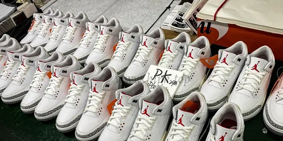 PK GOD Jordan 3 Retro White Cement Reimagined RETAIL MATERIALS READY TO SHIP