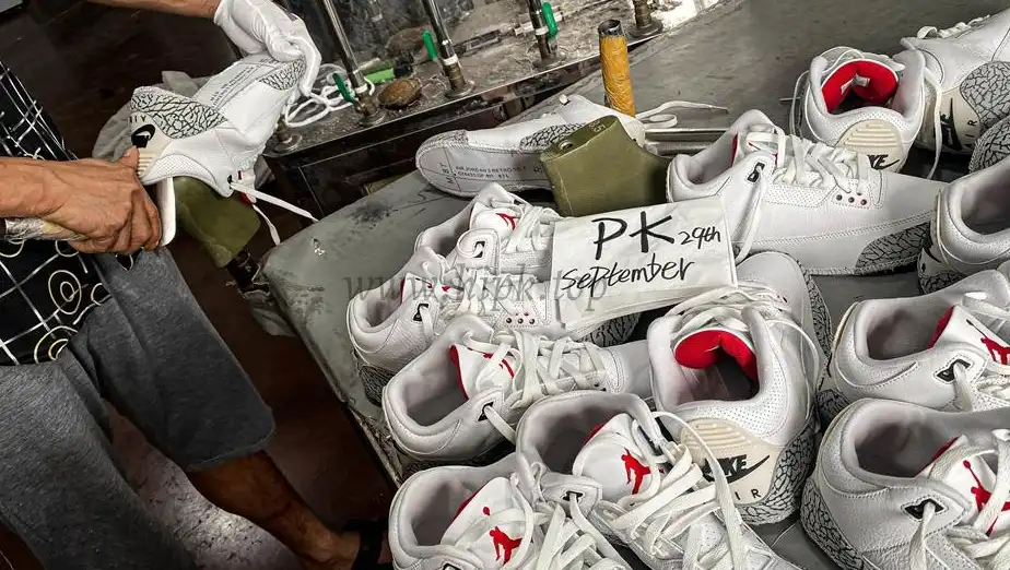 PK GOD Jordan 3 Retro White Cement Reimagined RETAIL MATERIALS READY TO SHIP