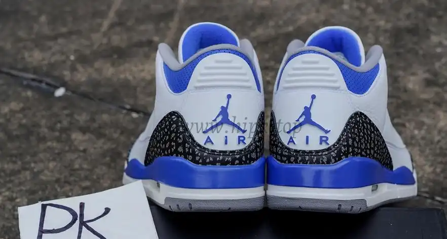 PK Jordan 3 racer blue retail materials ready to ship