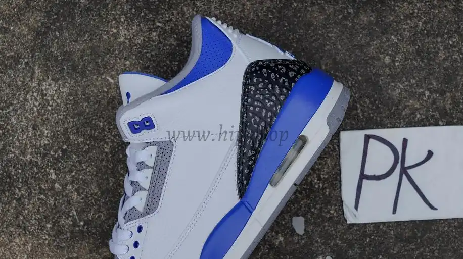 PK Jordan 3 racer blue retail materials ready to ship