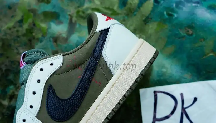 PK5.0 JORDAN 1 RETRO LOW Medium Olive TRAVIS SCOTT NEUTRAL OLIVE RETAIL MATERIALS READY TO SHIP