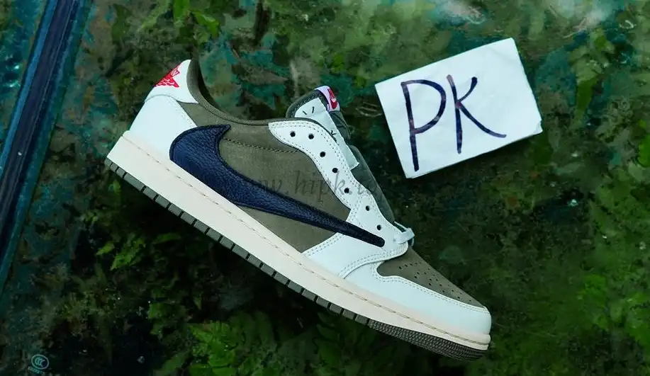 PK5.0 JORDAN 1 RETRO LOW Medium Olive TRAVIS SCOTT NEUTRAL OLIVE RETAIL MATERIALS READY TO SHIP