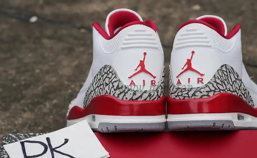 Pk God air jordan 3 retro Cardinal Red retail materials ready to ship