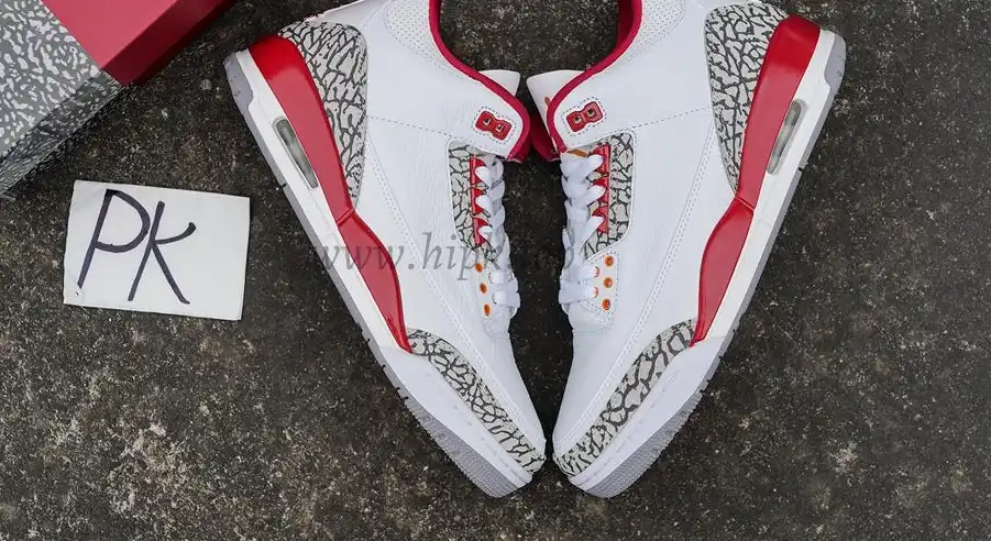 Pk God air jordan 3 retro Cardinal Red retail materials ready to ship