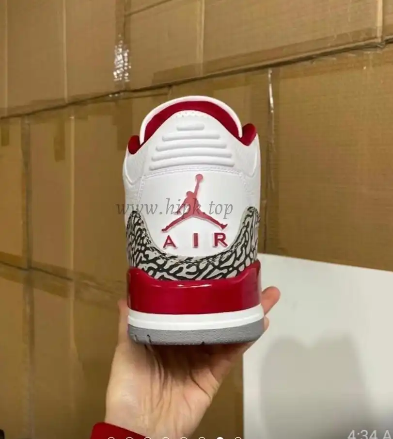 Pk God air jordan 3 retro Cardinal Red retail materials ready to ship