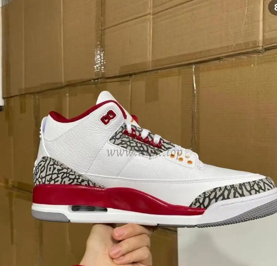 Pk God air jordan 3 retro Cardinal Red retail materials ready to ship