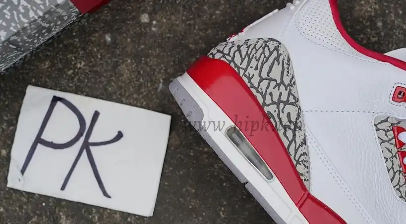 Pk God air jordan 3 retro Cardinal Red retail materials ready to ship