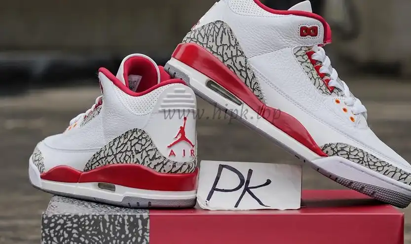 Pk God air jordan 3 retro Cardinal Red retail materials ready to ship