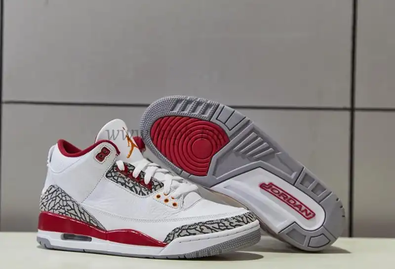 Pk God air jordan 3 retro Cardinal Red retail materials ready to ship