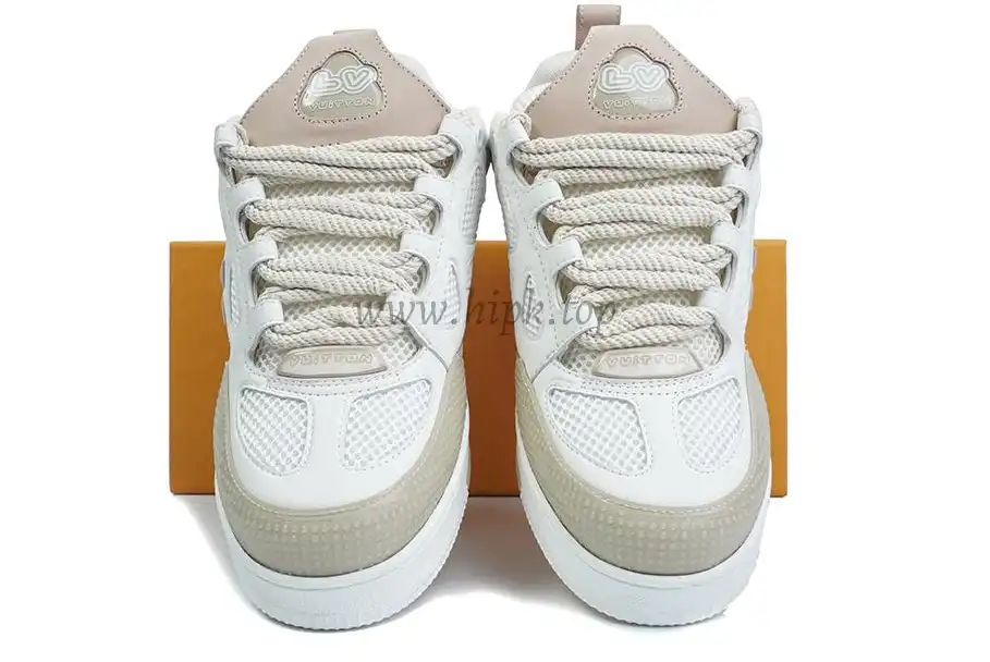 PK god Louis Vuitton LV Skate Sneaker Beige White retail materials ready to ship