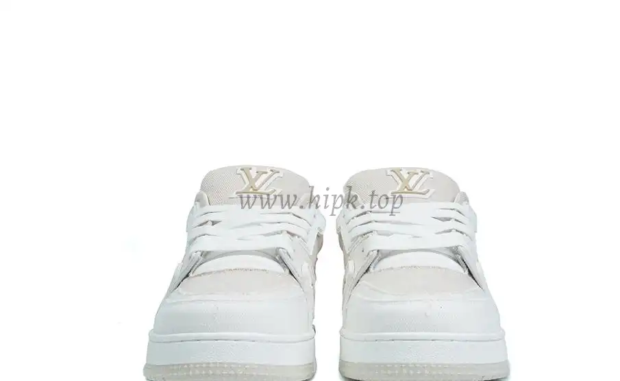 PK god Louis Vuitton LV Trainer Beige Monogram Demin retail materials ready to ship