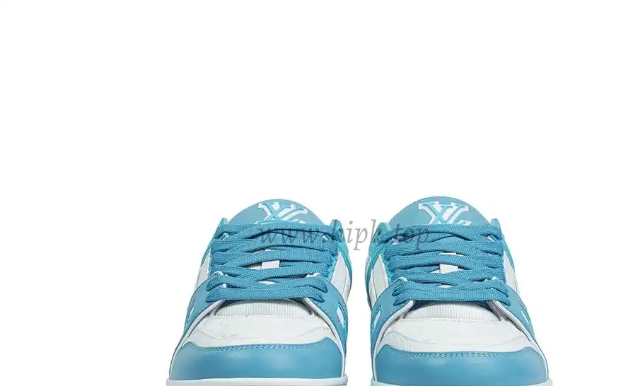 PK god Louis Vuitton LV Trainer Monogram Denim Light Blue retail materials ready to ship