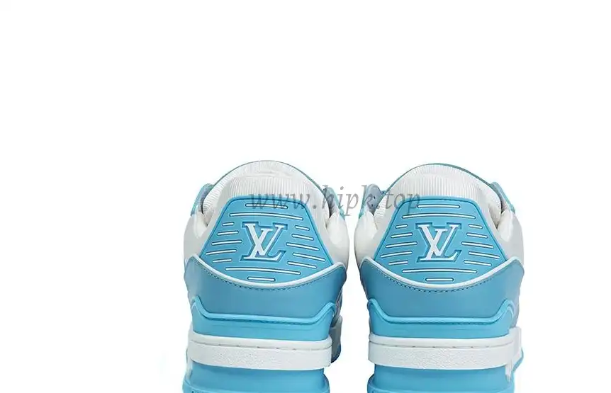 PK god Louis Vuitton LV Trainer Monogram Denim Light Blue retail materials ready to ship