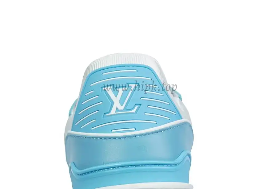 PK god Louis Vuitton LV Trainer Monogram Denim Light Blue retail materials ready to ship