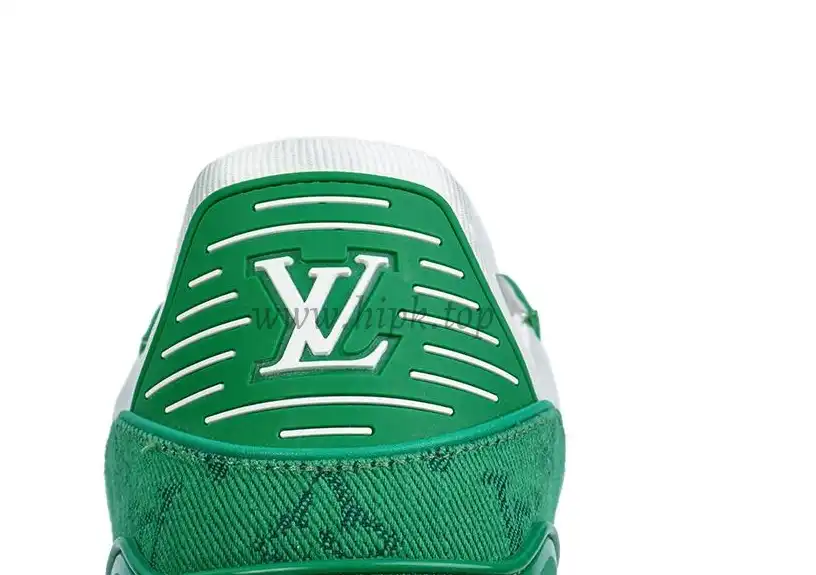 PK god Louis Vuitton LV Trainer Monogram Denim green retail materials ready to ship