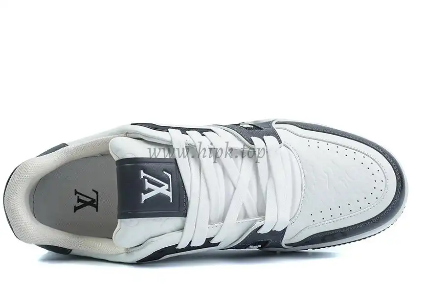 Pkgod Louis Vuitton Trainer White Black Monogram retail materials ready to ship