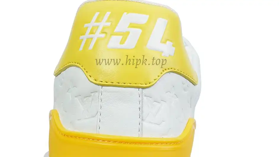 Pkgod Louis Vuitton TrainerWhite Yellow Monogram retail materials ready to ship