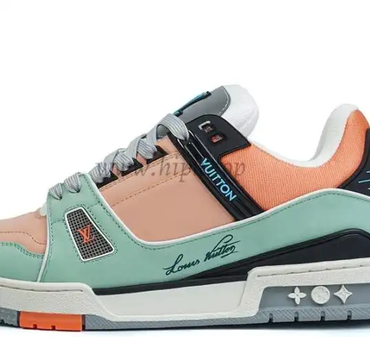 PK god Louis Vuitton LV Trainer Monogram Denim Light Blue retail materials ready to ship