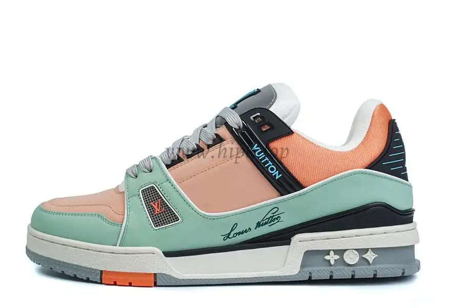 PK god Louis Vuitton LV Trainer multiple colorful orange retail materials ready to ship