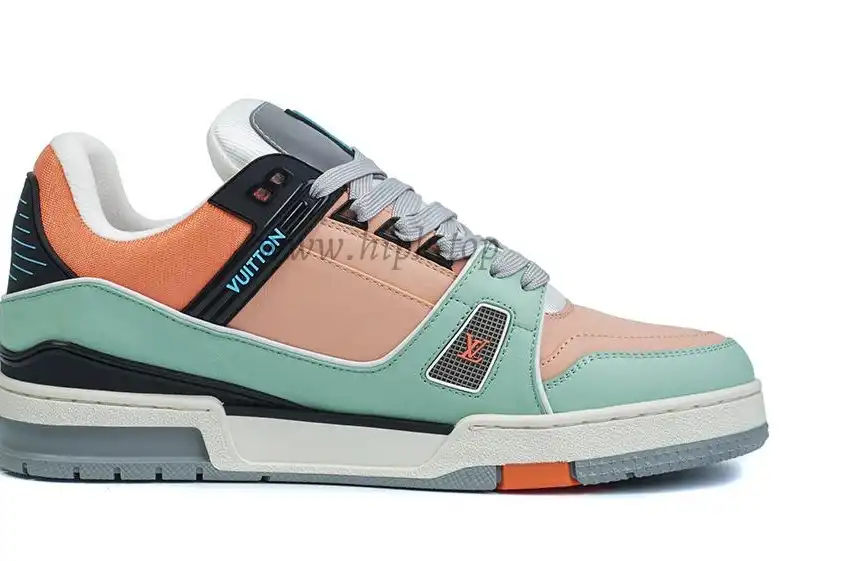 PK god Louis Vuitton LV Trainer multiple colorful orange retail materials ready to ship