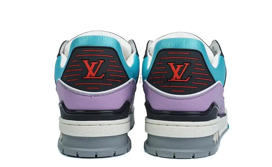 PK god Louis Vuitton LV Trainer multiple colorful purple retail materials ready to ship