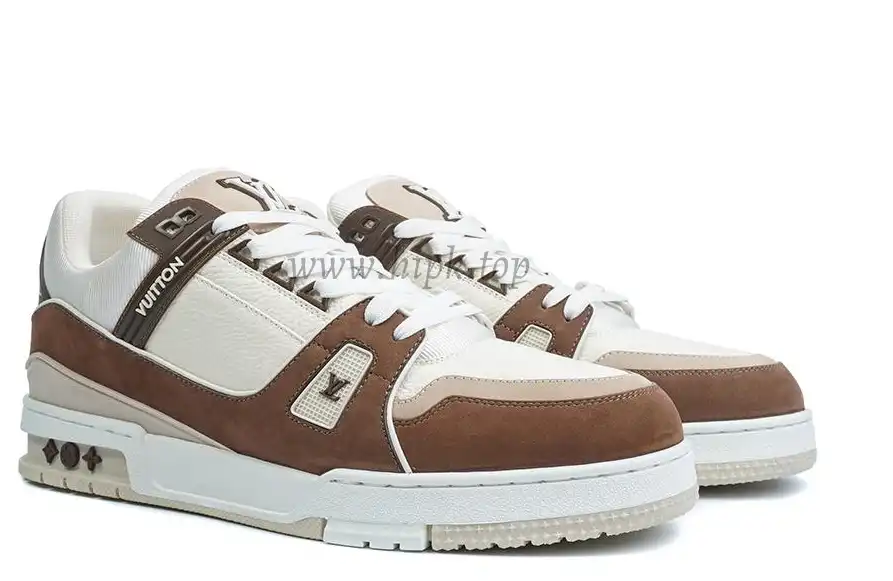 PK god Louis Vuitton LV Trainer Brown retail materials ready to ship