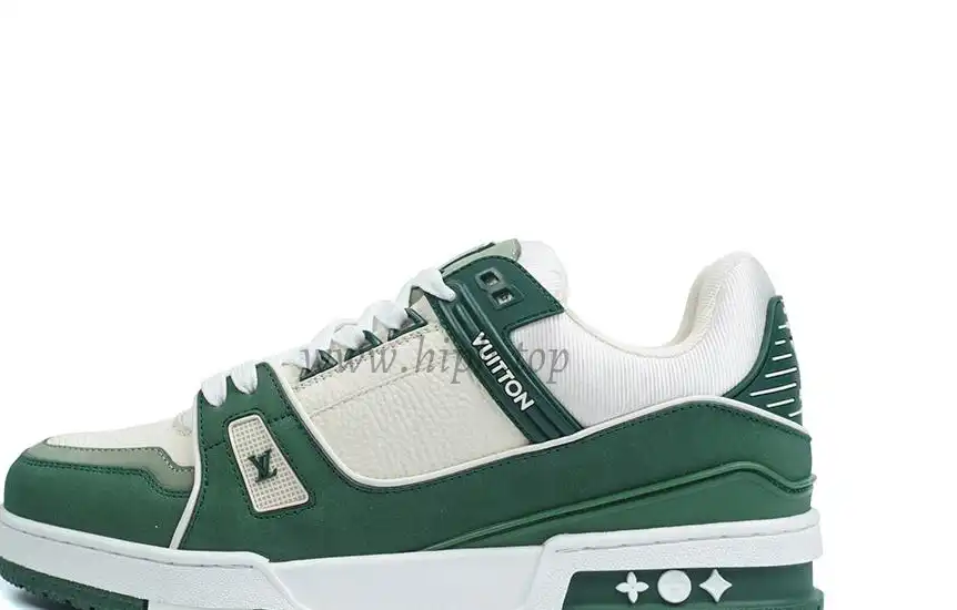 PK god Louis Vuitton LV Trainer Green White retail materials ready to ship