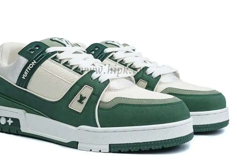 PK god Louis Vuitton LV Trainer Green White retail materials ready to ship