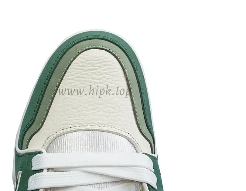 PK god Louis Vuitton LV Trainer Green White retail materials ready to ship