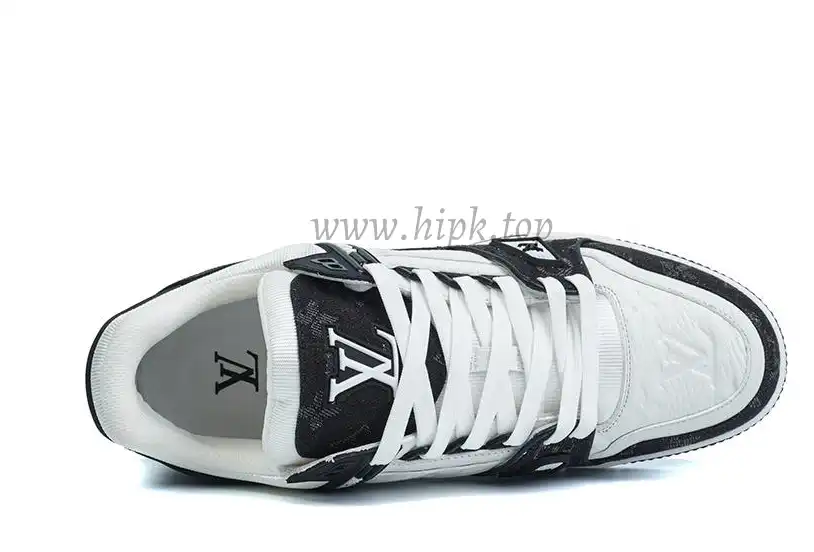 PK god Louis Vuitton LV Trainer White Black retail materials ready to ship