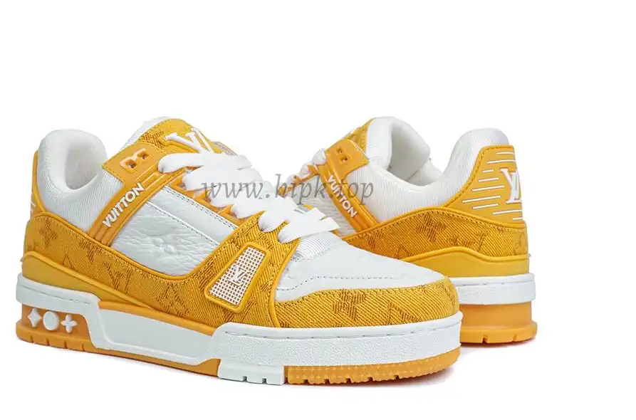 PK god Louis Vuitton LV Trainer orange retail materials ready to ship