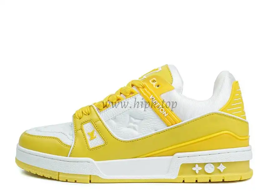 PK god Louis Vuitton LV Trainer yellow retail materials ready to ship