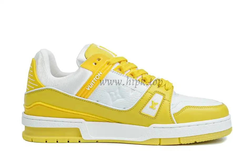 PK god Louis Vuitton LV Trainer yellow retail materials ready to ship