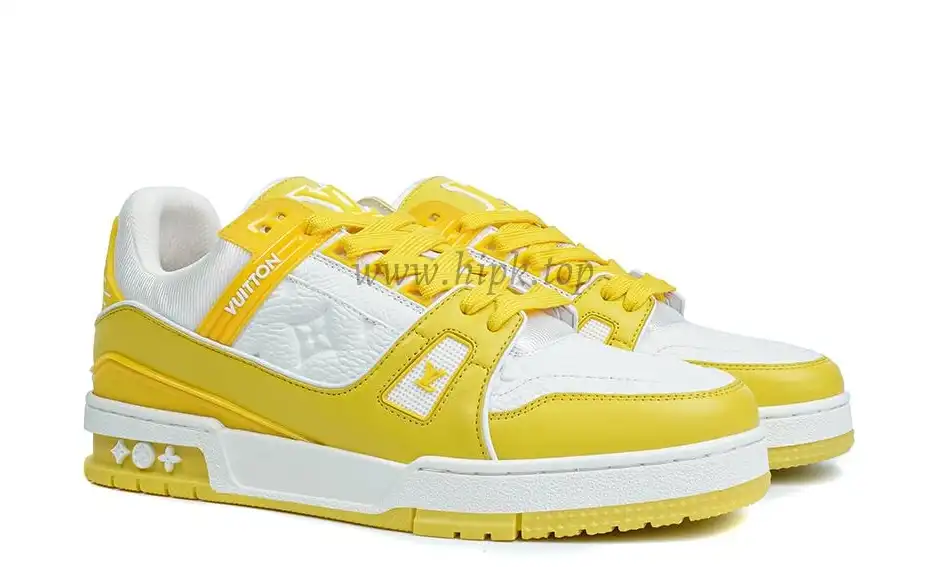 PK god Louis Vuitton LV Trainer yellow retail materials ready to ship