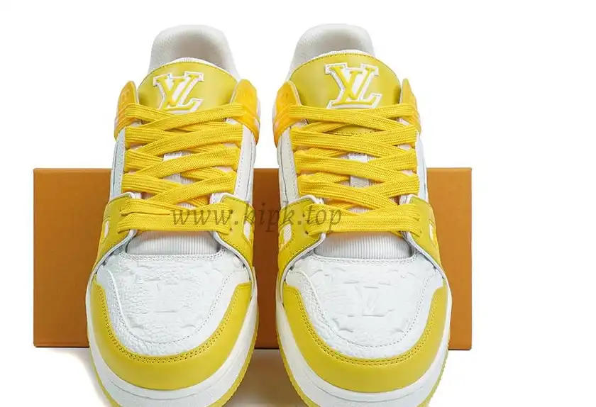 PK god Louis Vuitton LV Trainer yellow retail materials ready to ship