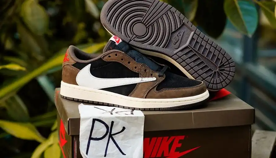 PK 5.0 TRAVIS SCOTT X AJ1 LOW WITH RETAIL MATERIALS READY TO SHIP