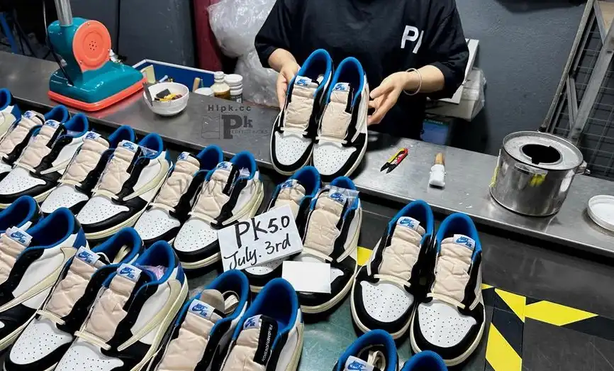 PK 5.0 TRAVIS SCOTT X FRAGEMENT X AIR JORDAN 1 LOW OG RETAIL MATERIALS READY TO SHIP