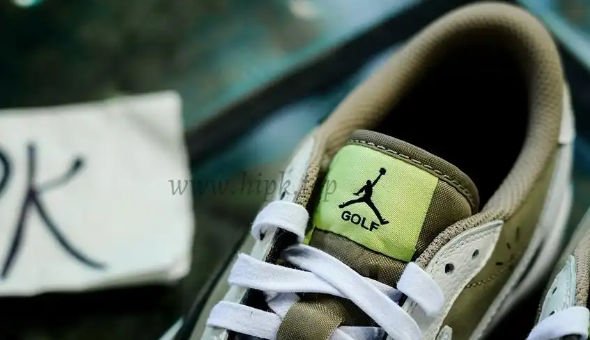 PK5.0 Jordan 1 Retro Low Golf Travis Scott Neutral Olive RETAIL MATERIALS READY TO SHIP