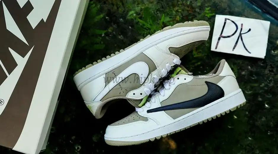 PK5.0 Jordan 1 Retro Low Golf Travis Scott Neutral Olive RETAIL MATERIALS READY TO SHIP