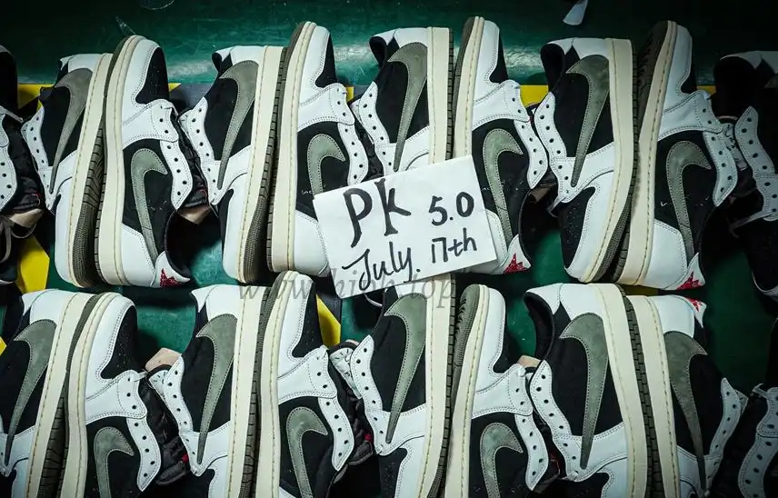 PK5.0 Jordan 1 Retro Low OG SP Travis Scott 4.0 Olive RETAIL MATERIALS READY TO SHIP