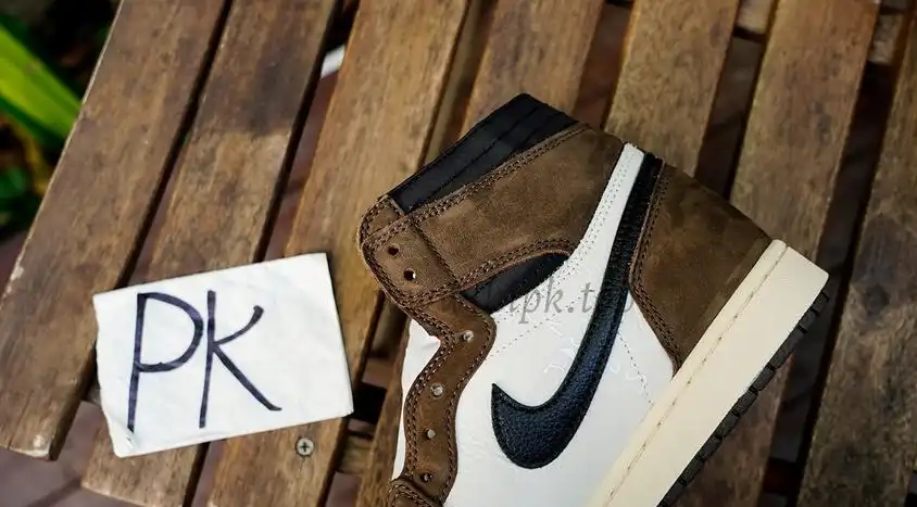 PK5.0 TRAVIS SCOTT X AIR JORDAN I CD4487-100 HIGH OG MOCHA RETAIL MATERIALS RETAIL VERSION